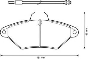 M-TEX MT05P487 - Тормозные колодки