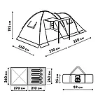 Палатка RSP House 4 для туризма и кемпинга, фото 6