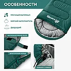 Спальный мешок RSP SLEEP 450 зеленый, правая молния, фото 3