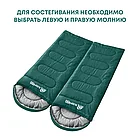 Спальный мешок RSP SLEEP 450 зеленый, правая молния, фото 5