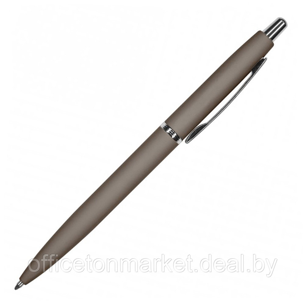 Ручка шариковая автоматическая "San Remo", 1.0 мм, серый, серебристый, стерж. синий - фото 1 - id-p224534078