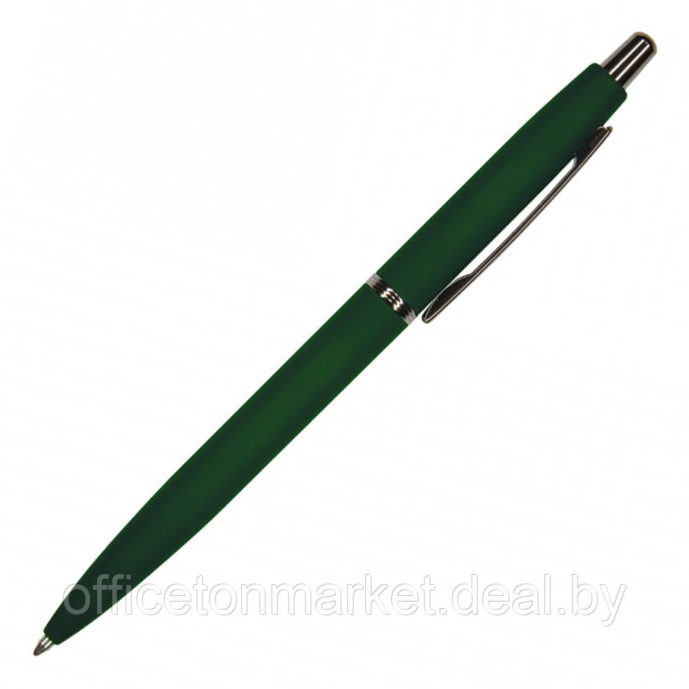 Ручка шариковая автоматическая "San Remo", 1.0 мм, зеленый, серебристый, стерж. синий - фото 1 - id-p224534079