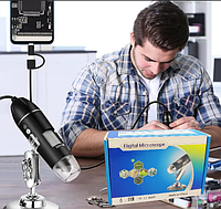 Цифровой USB-микроскоп Digital microscope electronic magnifier (4-х кратный ZOOM, с регулировкой 50-1600)