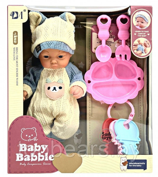 Кукла-пупс реборн младенец с комплектом одежды, 26 см - фото 1 - id-p224649101
