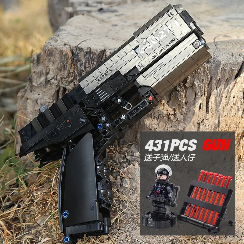 704301 Конструктор Sembo Block "Сигнальный пистолет", 431 деталь