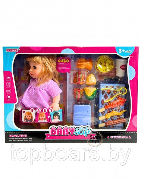 Детская интерактивная кукла пупс Baby Life с аксессуарами - фото 1 - id-p224649864