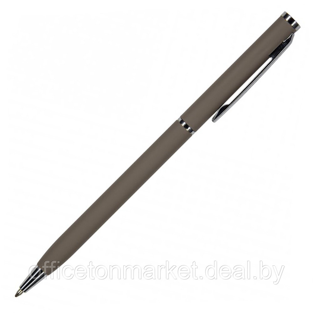 Ручка шариковая автоматическая "Palermo", 0.7 мм, серый, серебристый, стерж. синий - фото 1 - id-p224534114