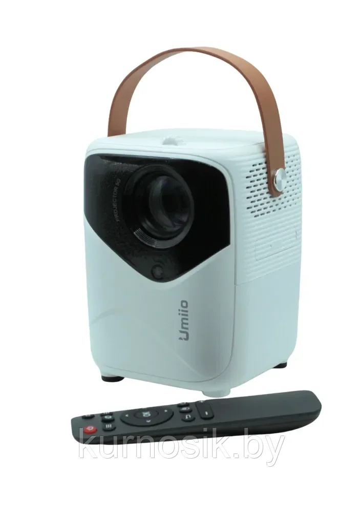 Видеопроектор Umiio Q1 с HDMI для приставки и компьютера Wi-Fi 5G Bluetooth, White - фото 4 - id-p224650783