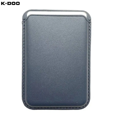 Магнитный кошелек K-DOO / KZDOO Leather Wallet MagSafe серый - фото 1 - id-p224650909