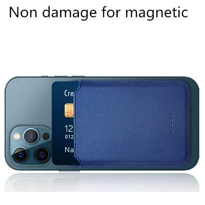 Магнитный кошелек K-DOO / KZDOO Leather Wallet MagSafe серый - фото 6 - id-p224650909