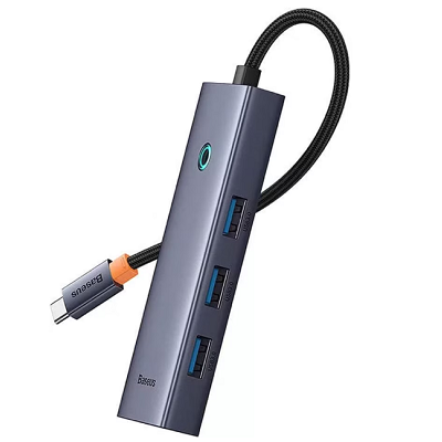 Хаб Baseus UltraJoy Series 6-Port HUB Docking Station Type-C to HDMI4K@60Hz*1+USB 3.0*4+PD*1 (B00052807813-01) - фото 2 - id-p224650912