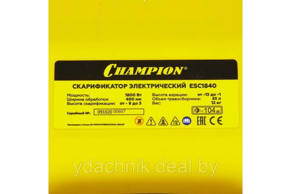 Электрический скарификатор Champion ESC1840 - фото 7 - id-p224650976