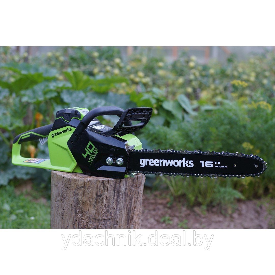 Пила цепная аккумуляторная GREENWORKS GD40CS18 - фото 4 - id-p224651008