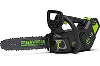 Пила цепная одноручная аккумуляторная GREENWORKS GD40TCS 40В