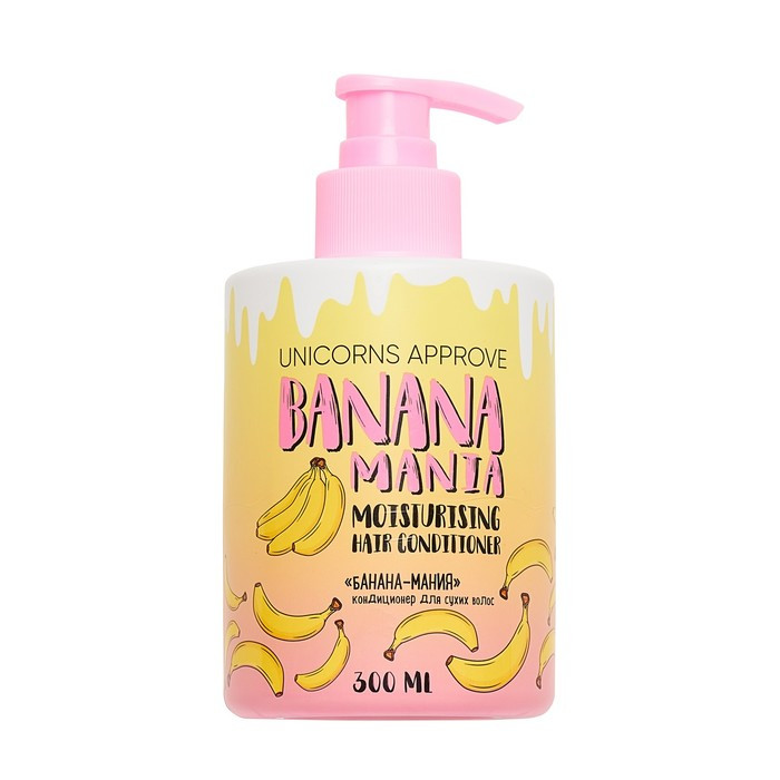 Кондиционер для сухих волос UNICORNS APPROVE банана-мания, 300 мл - фото 1 - id-p224651643