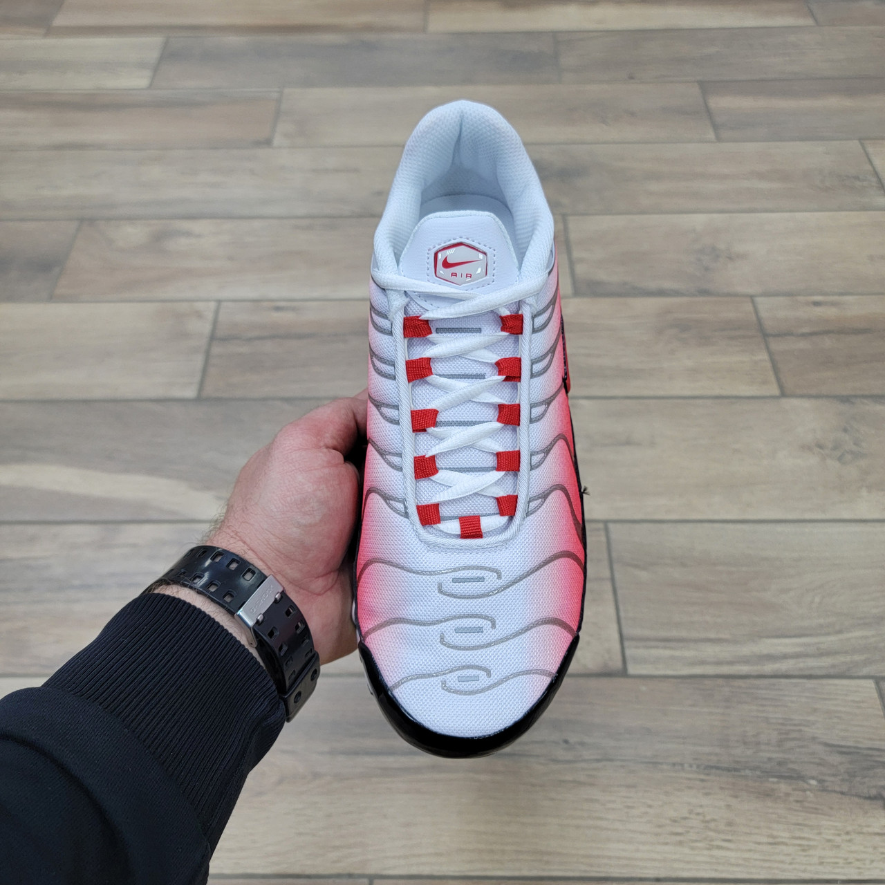 Кроссовки Nike Air Max Plus White Red - фото 3 - id-p224554492