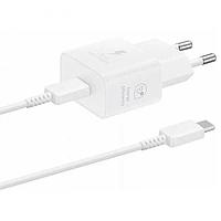 Зарядное устройство Samsung 25W Type-C + кабель Type-C White EP-T2510XWEGRU