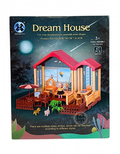 Описание Кукольный домик с мебелью для девочек, дом для кукол с аксессуарами - фото 1 - id-p224653229