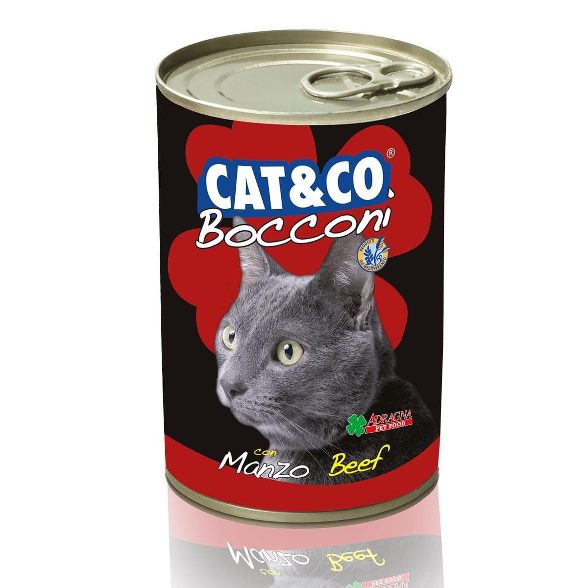 Adragna Cat&Co Кусочки говядины (соус), 405 гр - фото 1 - id-p224653506