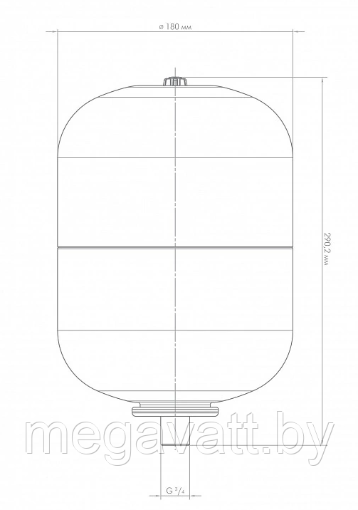 Расширительный бак для отопления ДЖИЛЕКС ВП 6л - фото 4 - id-p224653854