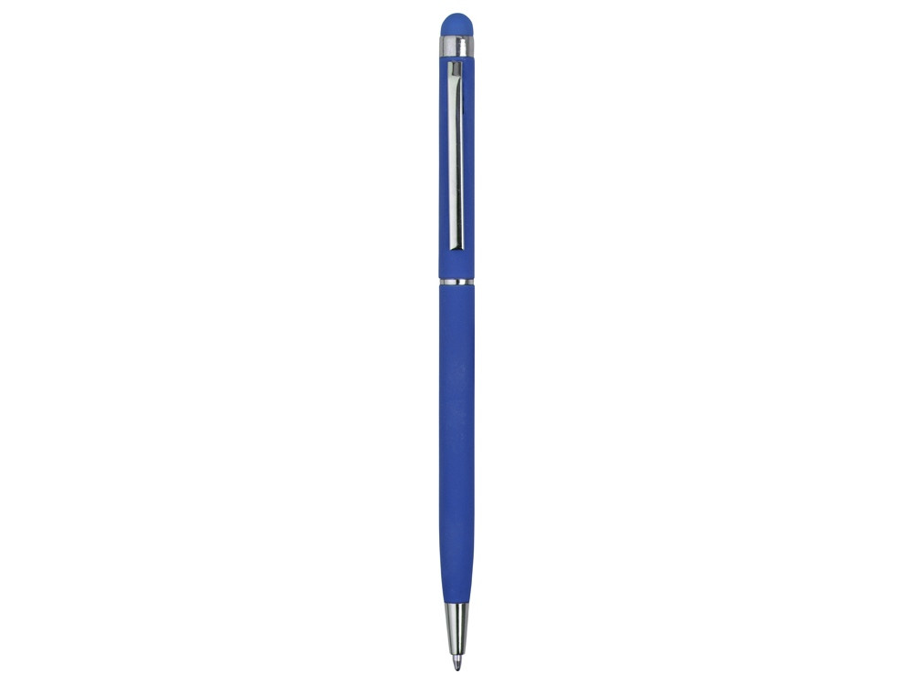 Ручка-стилус шариковая Jucy Soft с покрытием soft touch, синий - фото 2 - id-p224653822