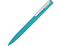 Ручка шариковая пластиковая Bon с покрытием soft touch, бирюзовый
