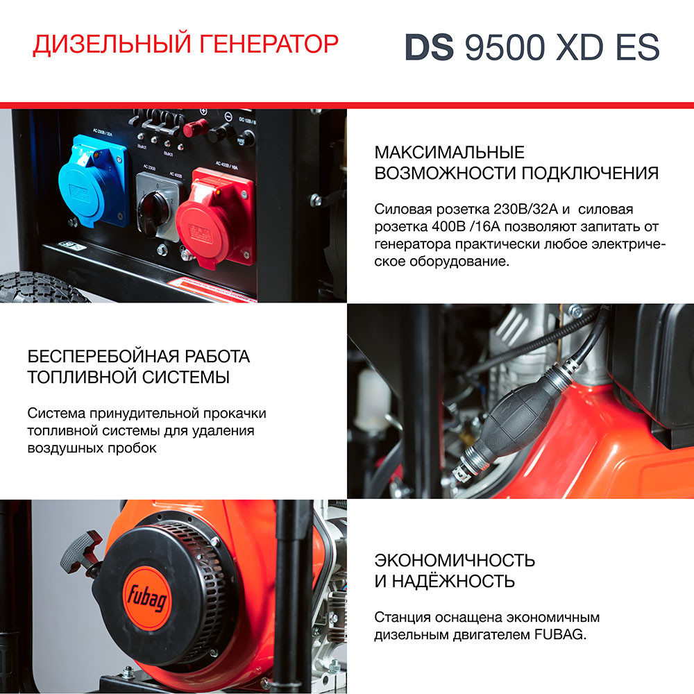 Генератор дизельный FUBAG DS 9500 XD ES - фото 8 - id-p224653869