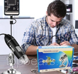 Цифровой USB-микроскоп Digital microscope electronic magnifier (4-х кратный ZOOM, с регулировкой 50-1600)