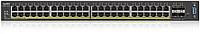 Коммутатор ZYXEL XGS2210-52HP, 48 port Gigabit L2 managed PoE+ switch, 375 Watt, 4x 10G