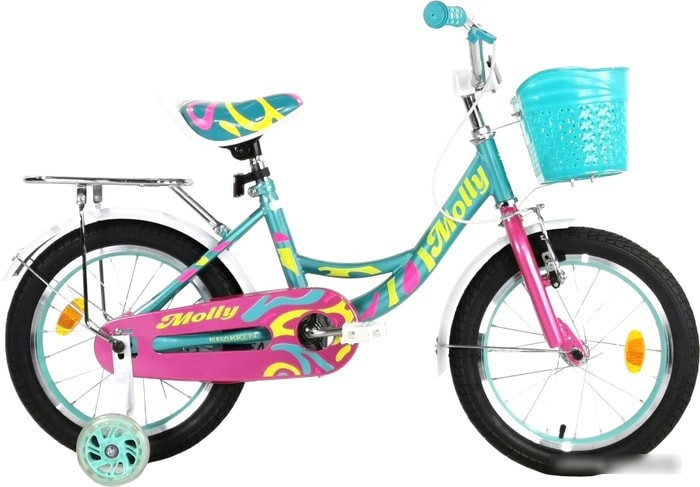 Детский велосипед Krakken Molly 16 2021 (бирюзовый) - фото 1 - id-p224654333