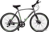 Велосипед Greenway Lawa free 1.4 2022 (серый/зеленый)
