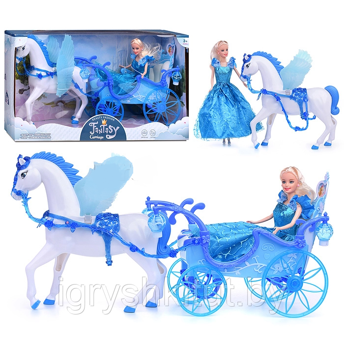 Кукла, лошадка и карета с аксессуарами - фото 1 - id-p224655915