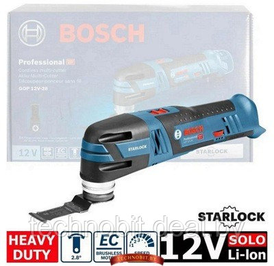 Аккум. многофункциональный инструмент Bosch GOP 12V-28 Professional (0.601.8B5.001) Solo, без аккумуляторов - фото 1 - id-p162641154