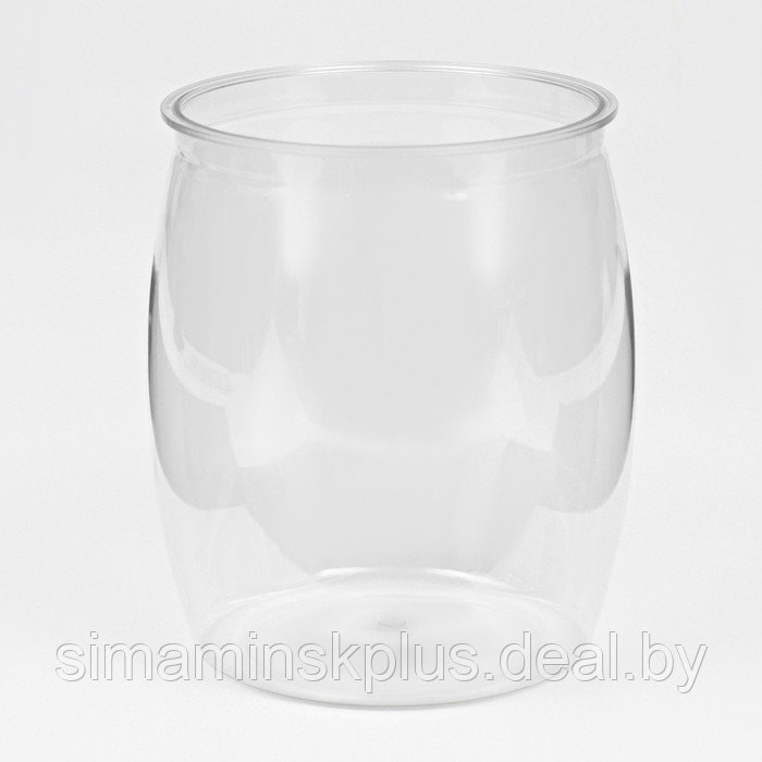 Аквариум круглый пластиковый, 2,8 литра, 14,8 х 16,9 см - фото 1 - id-p224658070