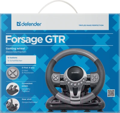 Игровой руль Defender Forsage GTR / 64367 - фото 2 - id-p224668730