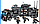 Конструктор 6750 Полицейский фургон, корабль, истребитель (Команда спецназа) 716 деталей , аналог LEGO (Лего), фото 3