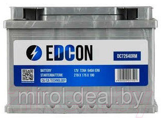 Автомобильный аккумулятор Edcon DC72640RM - фото 2 - id-p224681161