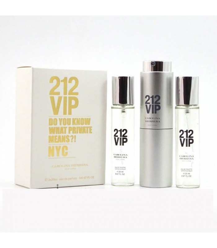 Набор Carolina Herrera 212 Vip 3*20ml Женский - фото 1 - id-p224682488