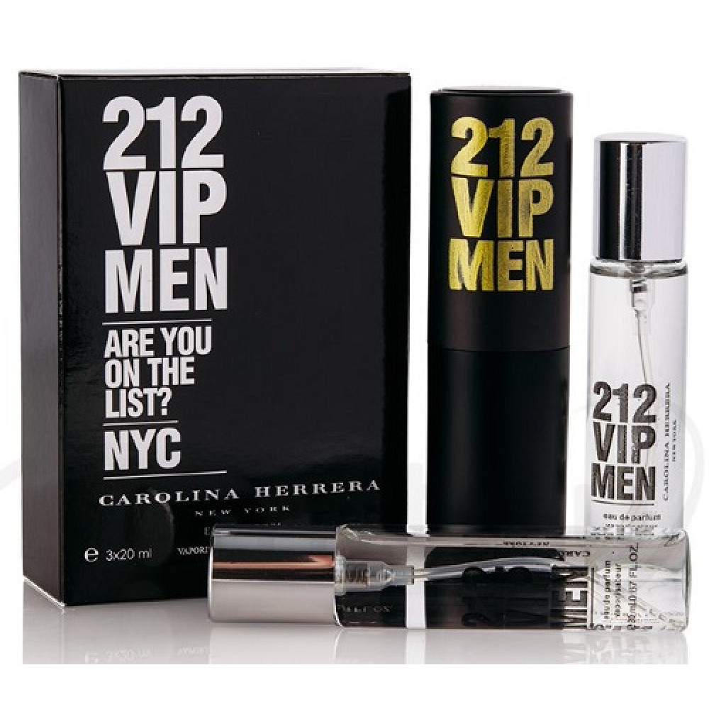 Набор Carolina Herrera 212 Vip Men 3*20ml Мужской