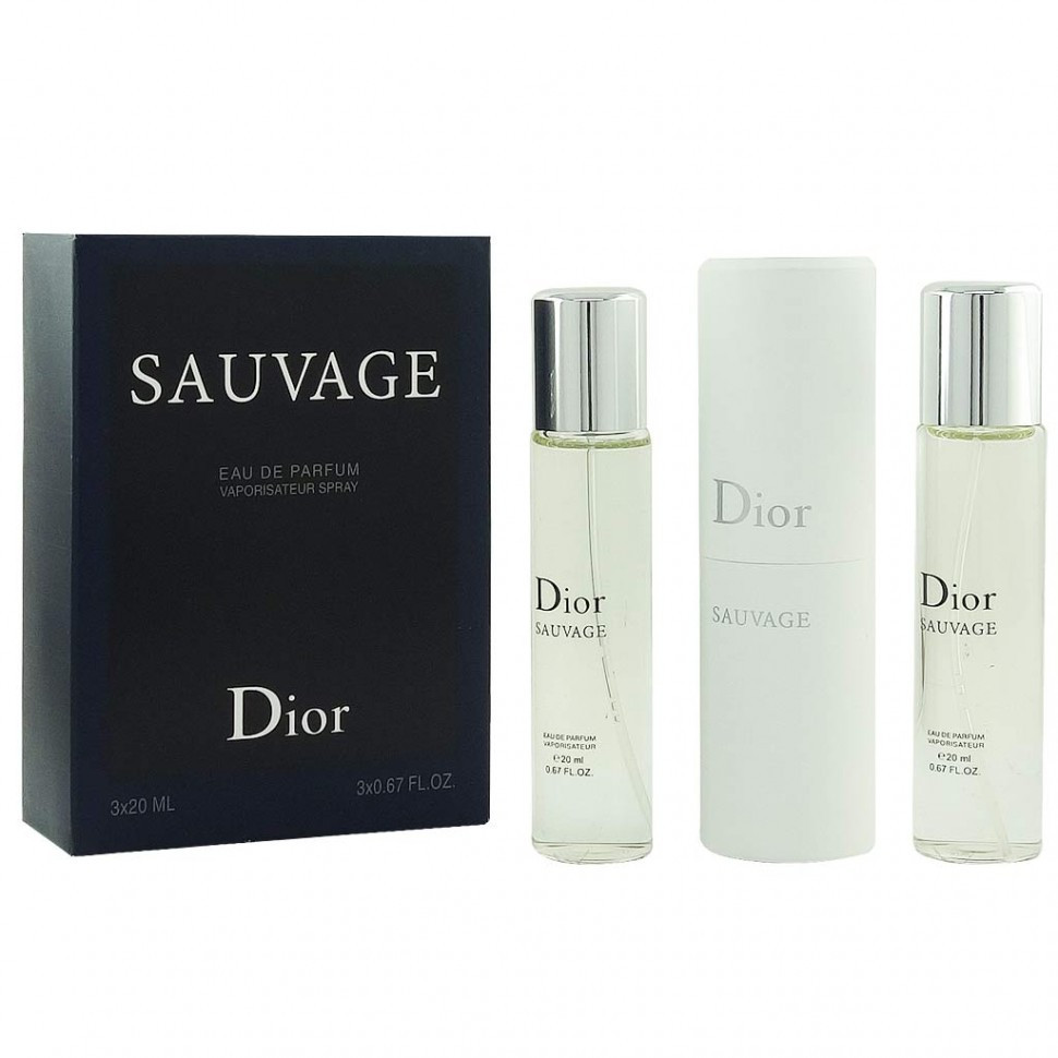 Набор Christian Dior Sauvage 3*20ml Мужской