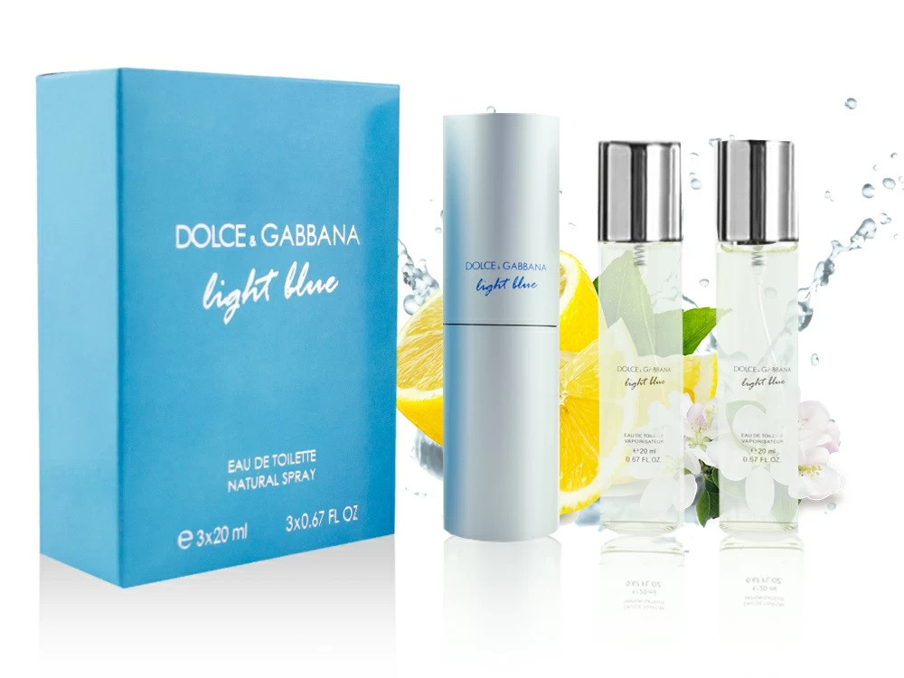 Набор Dolce&Gabbana Light Blue 3*20ml Женский