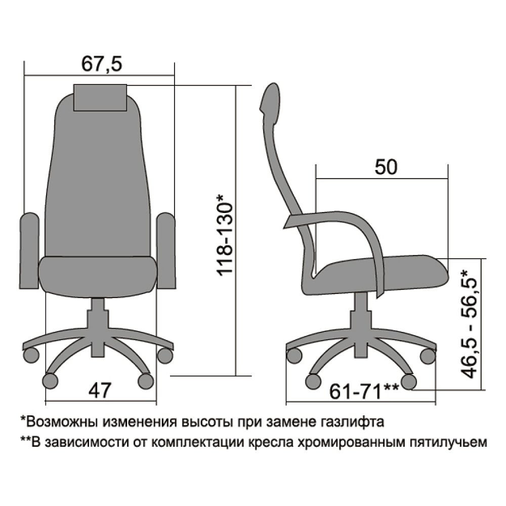 Кресло Metta SU-BP-8 синий комплект PL - фото 4 - id-p224683361