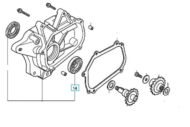 Подшипник Honda BF8..20, GX120..160, 96100-6005000 - фото 2 - id-p136993738