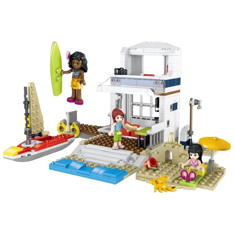 Конструктор Lari 11373 Frends Френдс 37083 Летние каникулы Морское путешествие 621 деталь аналог лего Lego - фото 5 - id-p224689209