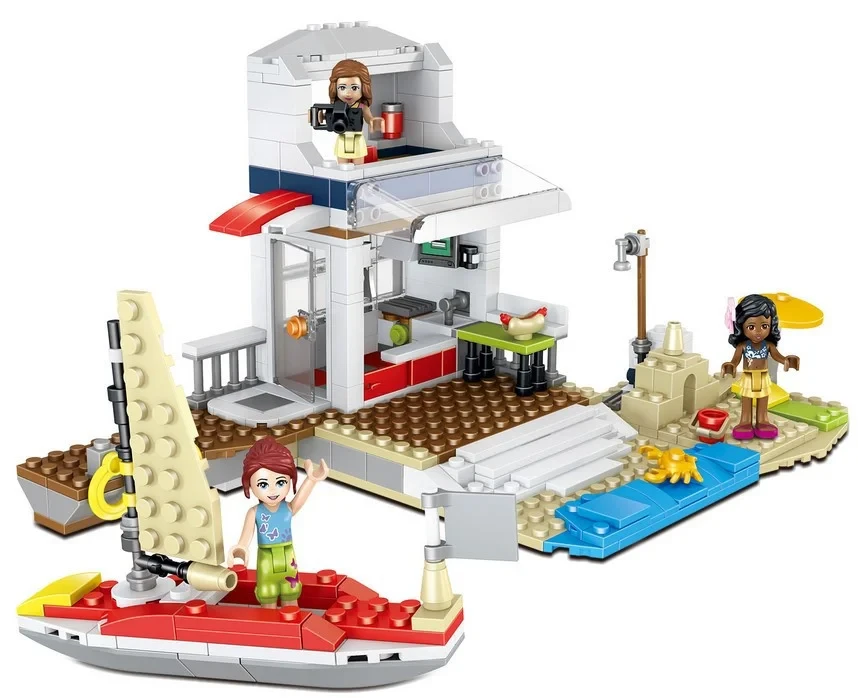 Конструктор Lari 11373 Frends Френдс 37083 Летние каникулы Морское путешествие 621 деталь аналог лего Lego - фото 7 - id-p224689209