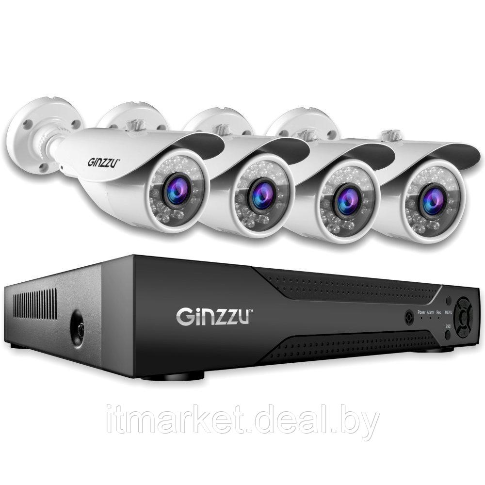 Комплект видеонаблюдения GINZZU HK-448N - фото 1 - id-p224689180
