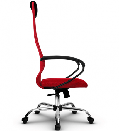 Кресло Metta SU-BP-8 хром красный - фото 2 - id-p224689327