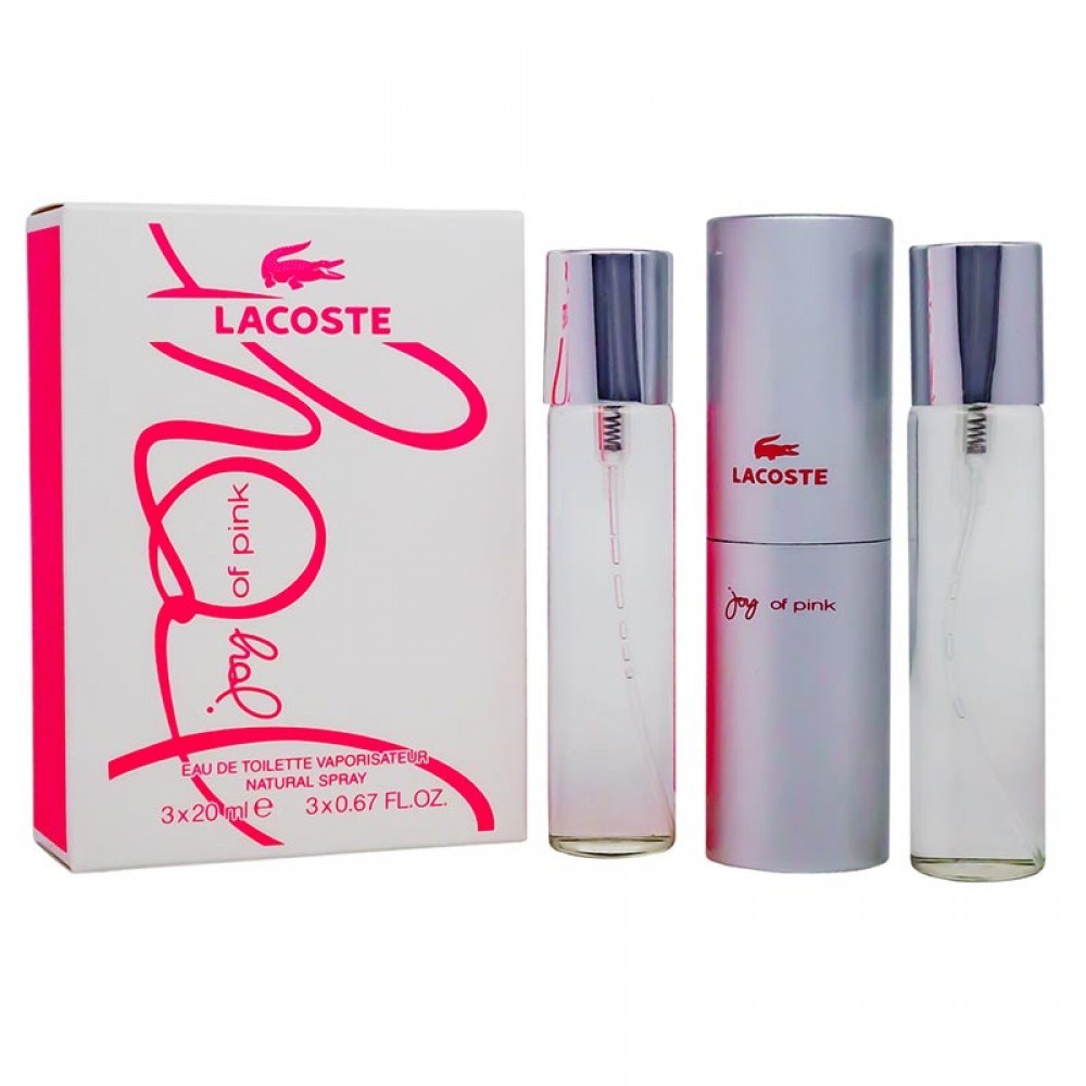 Набор Lacoste Joy Of Pink 3*20ml Женский - фото 1 - id-p224689573