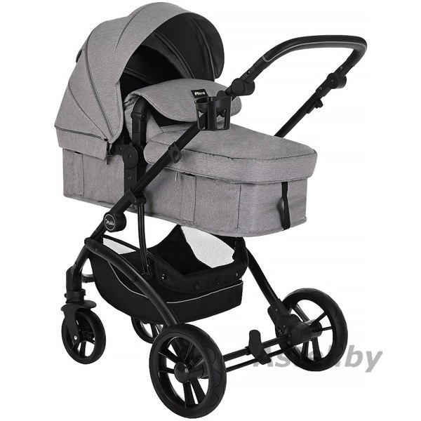 Коляска трансформер Pituso Mikki G16 (серый) Black PU G16/Grey - фото 1 - id-p224689625