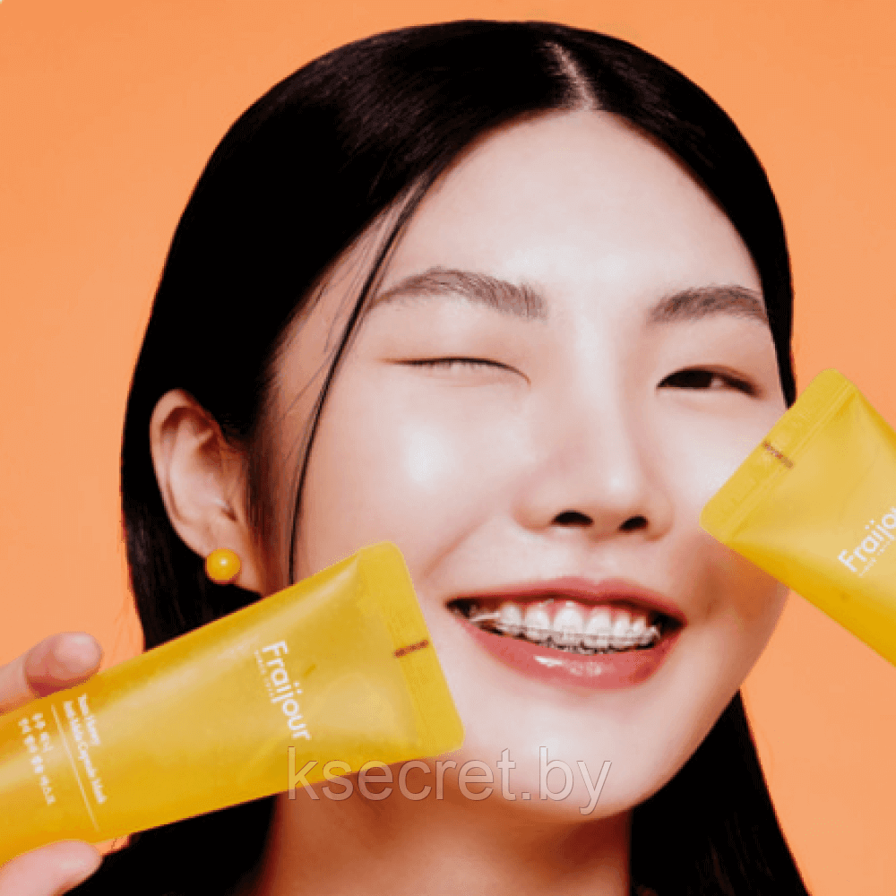 Осветляющая капсульная маска с юдзу Fraijour Yuzu Honey Anti-Mela Capsule Mask, 75мл - фото 3 - id-p224689815